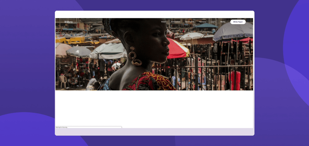 Libra homepage animation