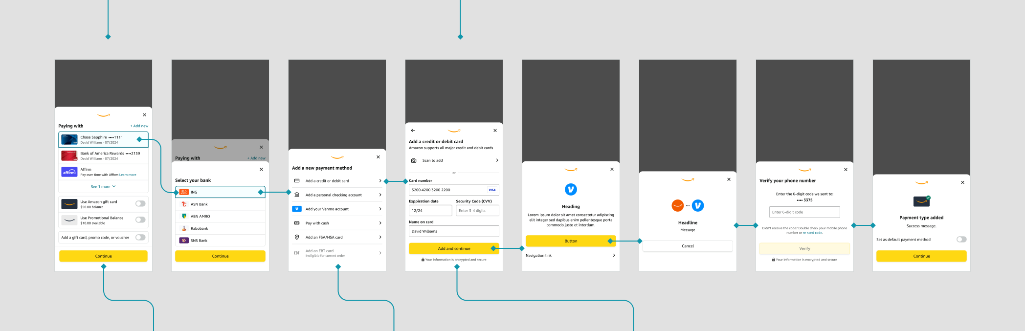 Amazon Business Pay Studio templates