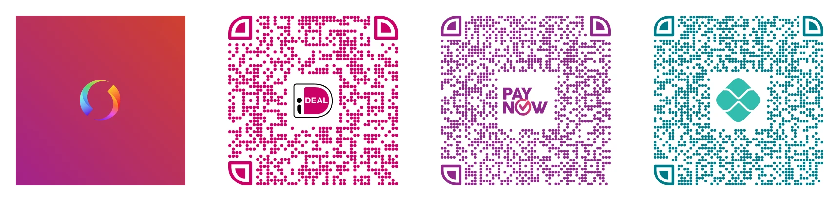 The QR code component as specified in the Pay Studio library